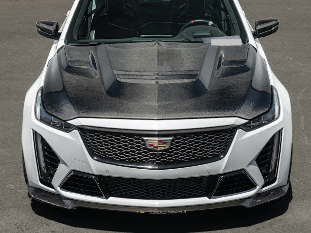 2020-Up Cadillac CT5 / CT5-V / CT5-V BLACKWING| SDP Performance Style CARBON FIBER Front Vented Hood